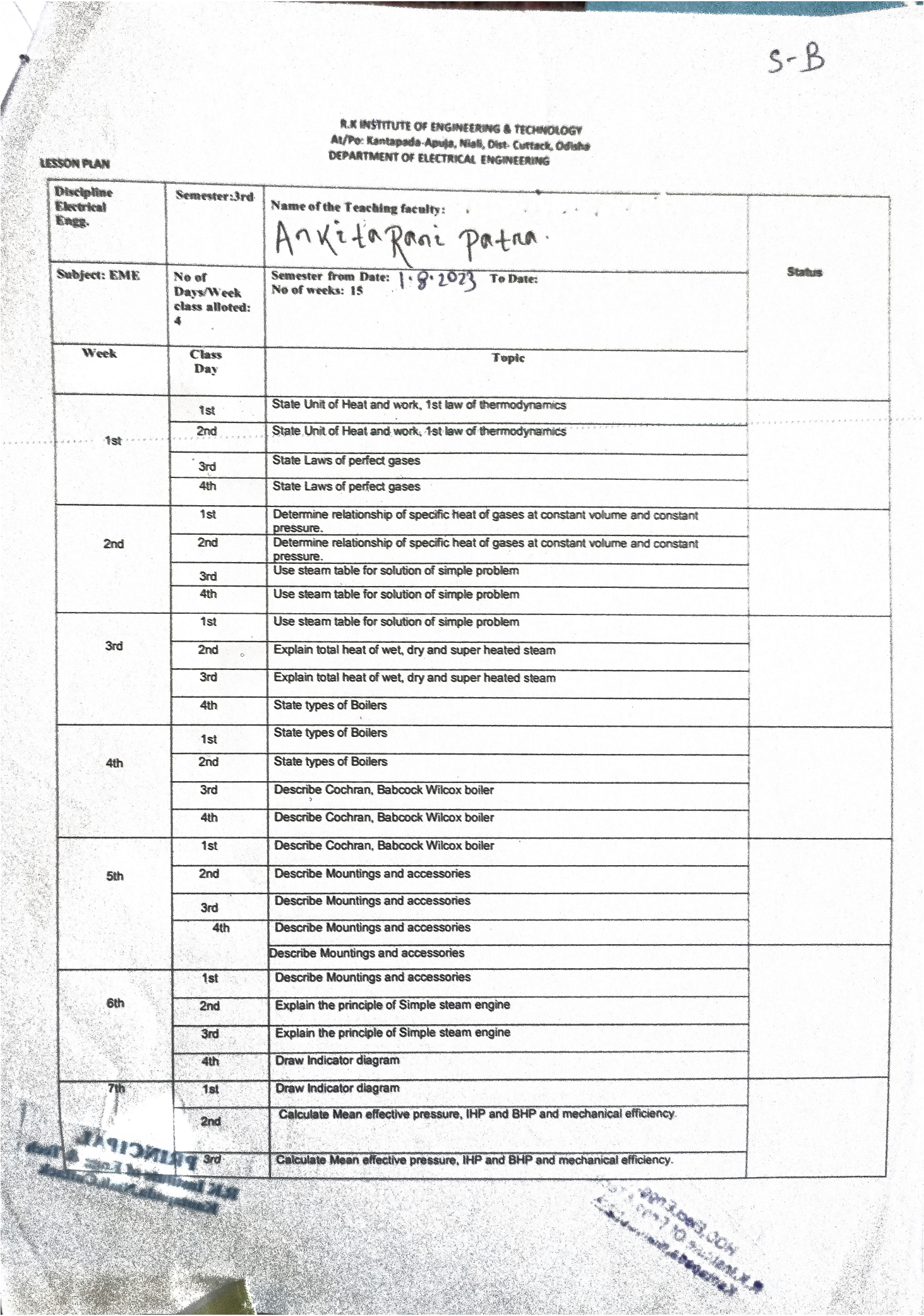 Lession Plan electrical department_page-0001